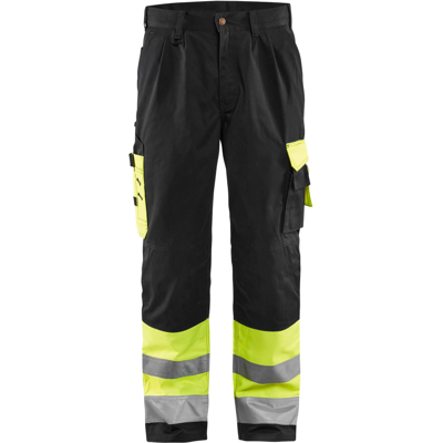 Blåkläder 15841860 Klasse 1 Arbeidsbukse Hivis Gul/Sort D108 Blåkläder 15841860 Klasse 1 Arbeidsbukse Hivis Gul/Sort D108