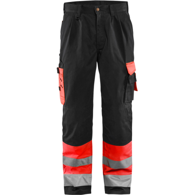 Blåkläder 15841860 Klasse 1 Arbeidsbukse Hivis Rød/Sort C154 Blåkläder 15841860 Klasse 1 Arbeidsbukse Hivis Rød/Sort C154