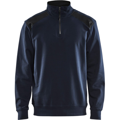 Blåkläder 33531158 Glidelås Sweatshirt Mørk marine/svart L Blåkläder 33531158 Glidelås Sweatshirt Mørk marine/svart L