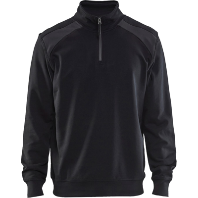 Blåkläder 33531158 Glidelås Sweatshirt Svart/Mellomgrå XL Blåkläder 33531158 Glidelås Sweatshirt Svart/Mellomgrå XL