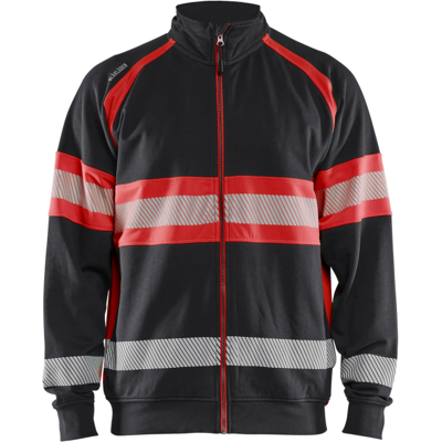 Blåkläder 35511158 Klasse 1 Genser Svart/Hivis Rød 4XL Blåkläder 35511158 Klasse 1 Genser Svart/Hivis Rød 4XL