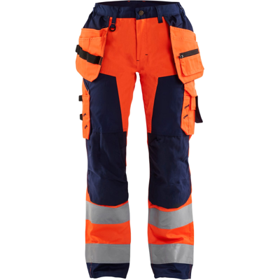 Blåkläder 71561811 Klasse 2 Håndverksbukse Hivis Oransje/Marineblå C46 Blåkläder 71561811 Klasse 2 Håndverksbukse Hivis Oransje/Marineblå C46