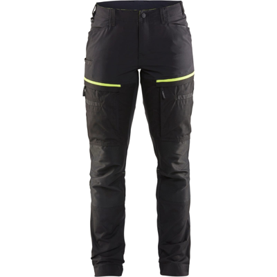 Blåkläder 71661845 Stretch Arbeidsbukse Svart/Hivis Gul D19 Blåkläder 71661845 Stretch Arbeidsbukse Svart/Hivis Gul D19