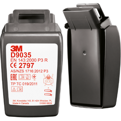 3M Secure Click D9035 P3 R Partikkelfilter, 20 Stk (10 X 2 Stk) Svart 3M Secure Click D9035 P3 R Partikkelfilter, 20 Stk (10 X 2 Stk) Svart