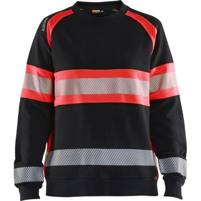 Blåkläder 34091158 Klasse 1 Genser Svart/Hivis Rød XXL Blåkläder 34091158 Klasse 1 Genser Svart/Hivis Rød XXL
