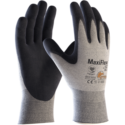ATG Maxiflex Elite - Esd-Monteringshansker, 12 Par Grå Melange 9 ATG Maxiflex Elite - Esd-Monteringshansker, 12 Par Grå Melange 9
