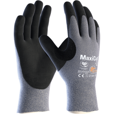 ATG Maxicut Oil - Kutthansker, 4c, 12 Par Blåmelert 7 ATG Maxicut Oil - Kutthansker, 4c, 12 Par Blåmelert 7