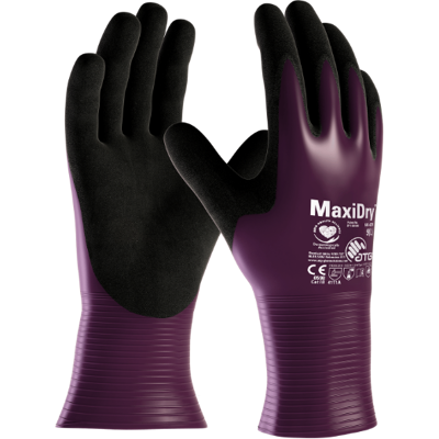 ATG Maxidry - Monteringshansker, 12 Par Plomme 11 ATG Maxidry - Monteringshansker, 12 Par Plomme 11