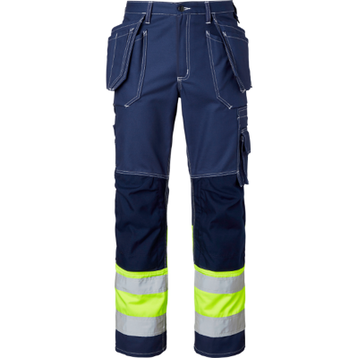 Top Swede 2515 - Klasse 1 - Arbeidsbukse Marine/Fluorescerende Gul D100 Top Swede 2515 - Klasse 1 - Arbeidsbukse Marine/Fluorescerende Gul D100