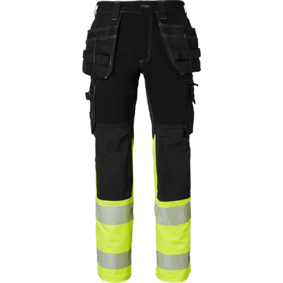 Top Swede 312 - Klasse 1 - Arbeidsbukse Svart/Fluorescerende Gul C62 Top Swede 312 - Klasse 1 - Arbeidsbukse Svart/Fluorescerende Gul C62