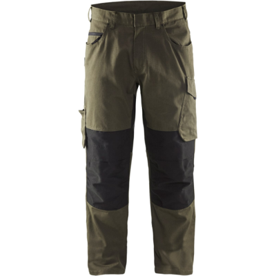 Blåkläder 14951330 Stretch Arbeidsbukse Mørk oliven/svart D96 Blåkläder 14951330 Stretch Arbeidsbukse Mørk oliven/svart D96