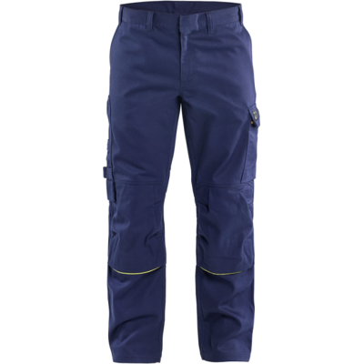 Blåkläder 17011501 Multinorm Sveisebukse Marineblå/Hivis Gul D120 Blåkläder 17011501 Multinorm Sveisebukse Marineblå/Hivis Gul D120