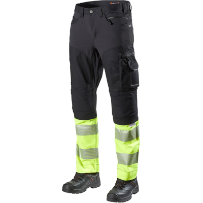 L.Brador 185pb Heavy Klasse 1 Varselbukse Svart / Hi-Vis gul D100 L.Brador 185pb Heavy Klasse 1 Varselbukse Svart / Hi-Vis gul D100