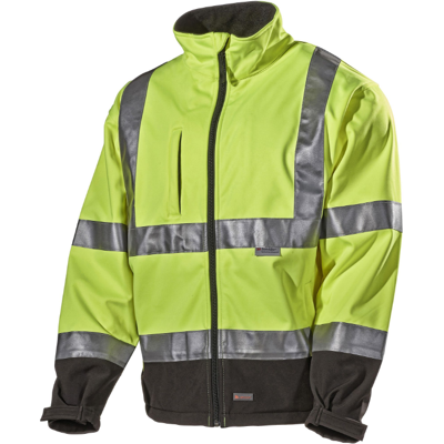 L.Brador 289p Omnio Klasse 2–3 Varsel Softshelljakke HV Gul/Sort 3XL L.Brador 289p Omnio Klasse 2–3 Varsel Softshelljakke HV Gul/Sort 3XL