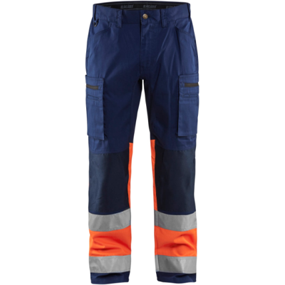 Blåkläder 15511811 Klasse 1 Arbeidsbukse Marineblå/Hivisoransje C44 Blåkläder 15511811 Klasse 1 Arbeidsbukse Marineblå/Hivisoransje C44