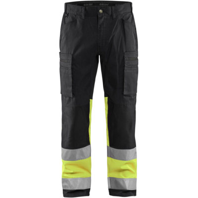 Blåkläder 15511811 Klasse 1 Arbeidsbukse Svart/Hivis Gul C150 Blåkläder 15511811 Klasse 1 Arbeidsbukse Svart/Hivis Gul C150
