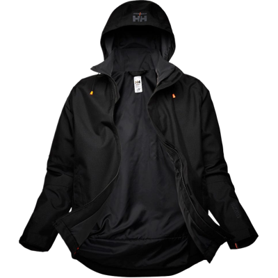 Helly Hansen Oxford 71290 Herre Regnjakke Svart 4XL Helly Hansen Oxford 71290 Herre Regnjakke Svart 4XL