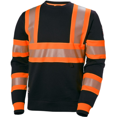 Helly Hansen Icu 79272 Klasse 1 Herre Sweatshirt Oransje/Ibenholt 3XL Helly Hansen Icu 79272 Klasse 1 Herre Sweatshirt Oransje/Ibenholt 3XL