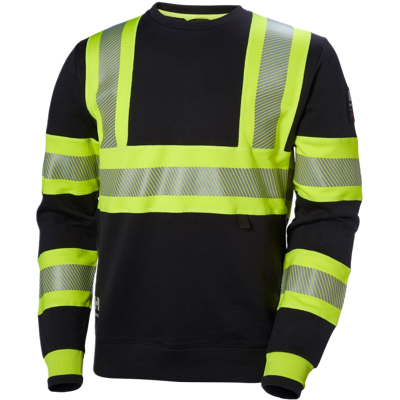 Helly Hansen Icu 79272 Klasse 1 Herre Sweatshirt Gul/Ibenholt 3XL Helly Hansen Icu 79272 Klasse 1 Herre Sweatshirt Gul/Ibenholt 3XL