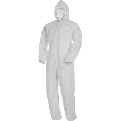 L.Brador Dc10 Lett Engangsoverall Hvit 2XL L.Brador Dc10 Lett Engangsoverall Hvit 2XL