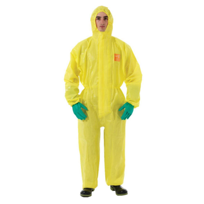 Ansell Alphatec 3000 Kjemikaliebeskyttende Kjeledress Gul XL Ansell Alphatec 3000 Kjemikaliebeskyttende Kjeledress Gul XL