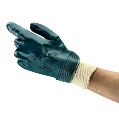 Ansell Activarmr Hylite 47-402 Heldyppet Nitril Arbeidshanske, 144 Par Blå/Off White 10 Ansell Activarmr Hylite 47-402 Heldyppet Nitril Arbeidshanske, 144 Par Blå/Off White 10
