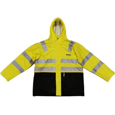 Jobmaster Jm 1215 Hi-Vis Regnjakke Gul XXL Jobmaster Jm 1215 Hi-Vis Regnjakke Gul XXL