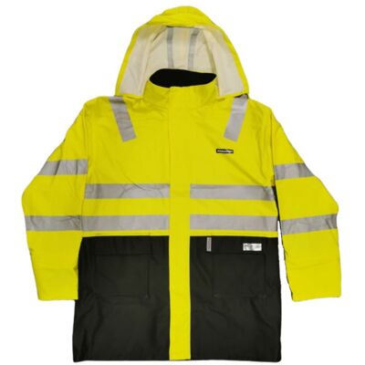 Jobmaster Jm 1218 Hi-Vis Regnjakke Gul XXXL Jobmaster Jm 1218 Hi-Vis Regnjakke Gul XXXL