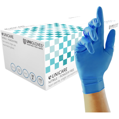 Unigloves Unicare Nitrile Hansker – Lettvekts Nitril(Gs0045, Blå, 1000 Stykk, Størrelse-Xl) Blå XL Unigloves Unicare Nitrile Hansker – Lettvekts Nitril(Gs0045, Blå, 1000 Stykk, Størrelse-Xl) Blå XL
