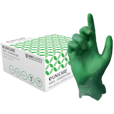 Unigloves Unicare Vinyl Hansker – Komfortabel Og Latexfri(Gs0122, Grønn, 1000 Stykk, Størrelse-S) Grønn S Unigloves Unicare Vinyl Hansker – Komfortabel Og Latexfri(Gs0122, Grønn, 1000 Stykk, Størrelse-S) Grønn S