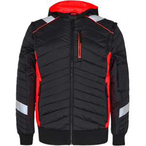 Engel Cargo - Vinterjakke Svart/Hivis Rød 6XL Engel Cargo - Vinterjakke Svart/Hivis Rød 6XL