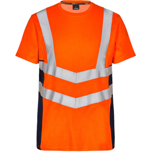 Engel Safety 9544-182 – Klasse 2 – T-Skjorte Oransje/blekk blå XS Engel Safety 9544-182 – Klasse 2 – T-Skjorte Oransje/blekk blå XS