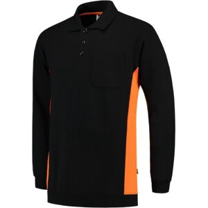 Tricorp 302001 Brystlomme Unisex Pologenser Svart/oransje 4XL Tricorp 302001 Brystlomme Unisex Pologenser Svart/oransje 4XL