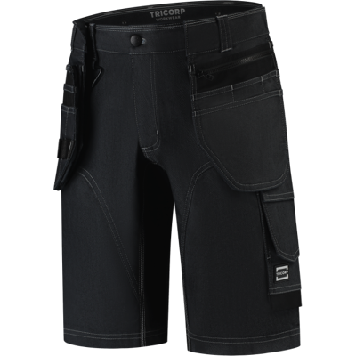 Tricorp 506123 Denim Unisex Arbeidsshorts Svart 54 Tricorp 506123 Denim Unisex Arbeidsshorts Svart 54