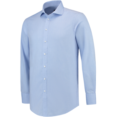 Tricorp 705008 Stretch Herre Slim Fit Halvspredt Skjorte Blå 43/5 Tricorp 705008 Stretch Herre Slim Fit Halvspredt Skjorte Blå 43/5
