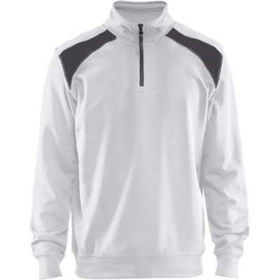Blåkläder 33531158 Glidelås Sweatshirt Hvit/mørk grå XXXL Blåkläder 33531158 Glidelås Sweatshirt Hvit/mørk grå XXXL
