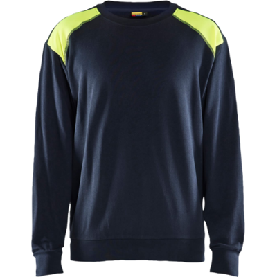 Blåkläder 35801158 Sweatshirt Mørk marineblå/hivisgul XL Blåkläder 35801158 Sweatshirt Mørk marineblå/hivisgul XL