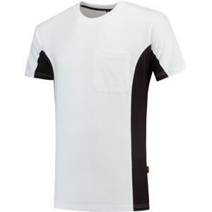 Tricorp 102002 Tofarget Unisex T-Skjorte Hvit/mørk grå 3XL Tricorp 102002 Tofarget Unisex T-Skjorte Hvit/mørk grå 3XL