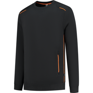 Tricorp 302703 Tofarget Unisex Genser Svart/oransje XS Tricorp 302703 Tofarget Unisex Genser Svart/oransje XS