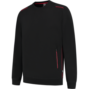 Tricorp 302703 Tofarget Unisex Genser Svart/Rød L Tricorp 302703 Tofarget Unisex Genser Svart/Rød L
