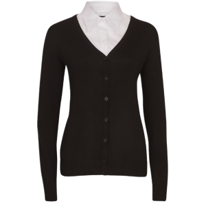 Tracker 3088 Lady Pima Cotton Strikkejakke Svart XS Tracker 3088 Lady Pima Cotton Strikkejakke Svart XS