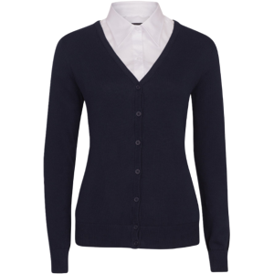 Tracker 3088 Lady Pima Cotton Strikkejakke Marine 2XL Tracker 3088 Lady Pima Cotton Strikkejakke Marine 2XL