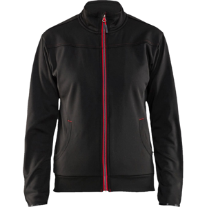 Blåkläder 33942526 Fleece Jakke Svart/Rød 3XL Blåkläder 33942526 Fleece Jakke Svart/Rød 3XL