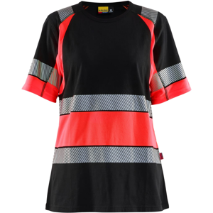 Blåkläder 34101030 Klasse 1 T-Skjorte Svart/Hivis Rød XXL Blåkläder 34101030 Klasse 1 T-Skjorte Svart/Hivis Rød XXL
