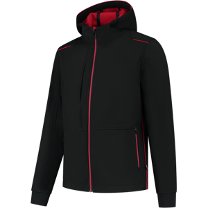 Tricorp 402705 Vindtett Unisex Softshelljakke Svart/Rød 3XL Tricorp 402705 Vindtett Unisex Softshelljakke Svart/Rød 3XL