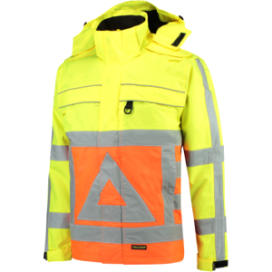 Tricorp 403001 Klasse 2 Unisex Parka Oransje/gul 3XL Tricorp 403001 Klasse 2 Unisex Parka Oransje/gul 3XL