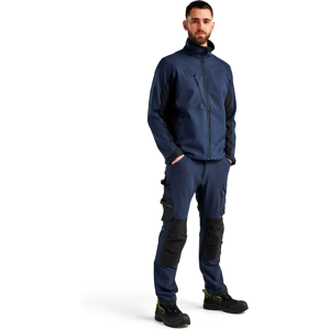 Blåkläder 49502516 Vindtett Softshelljakke Mørk marine/svart 3XL Blåkläder 49502516 Vindtett Softshelljakke Mørk marine/svart 3XL