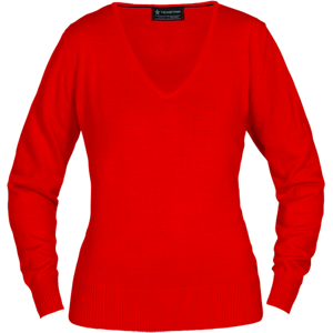 Texstar Pw04 V-Halsgenser rød S Texstar Pw04 V-Halsgenser rød S