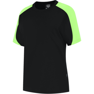 Tricorp 106109 Tofarget Dame T-Skjorte Svart/Lime XL Tricorp 106109 Tofarget Dame T-Skjorte Svart/Lime XL