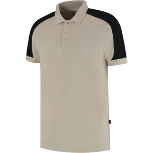 Tricorp 206106 Tofarget Unisex Pikéskjorte Sand/Svart XXL Tricorp 206106 Tofarget Unisex Pikéskjorte Sand/Svart XXL